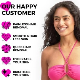 KoluaWax Bikini Hair Removal Powder Wax Samisha Bikini Hair Removal Herbal Wax Powder | 5 Min\'s Painless Herbal Wax Powder all Skin Types Hands, Legs, Underarms, Bikini & Intimate Area, women, 100 gm