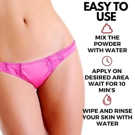 KoluaWax Bikini Hair Removal Powder Wax Samisha Bikini Hair Removal Herbal Wax Powder | 5 Min\'s Painless Herbal Wax Powder all Skin Types Hands, Legs, Underarms, Bikini & Intimate Area, women, 100 gm