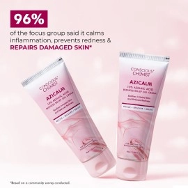 Conscious Chemist 10% Azelaic Acid Cream | 50g | Face Cream, Redness Relief, Soothe Irritation & Inflammation, Acne Treatment, For Sensitive To Rosacea, Prone Skin & All Skin Types - Azicalm