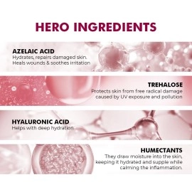 Conscious Chemist 10% Azelaic Acid Cream | 50g | Face Cream, Redness Relief, Soothe Irritation & Inflammation, Acne Treatment, For Sensitive To Rosacea, Prone Skin & All Skin Types - Azicalm