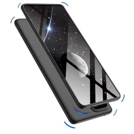 Kapa Double Dip Full 360 Protection Back Case Cover for Vivo V30 (5G) / Vivo 30 Pro (5G) (Black)