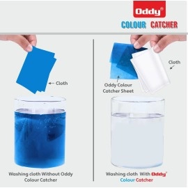 Oddy Dirt & Colour Catcher, Pack Of 60 Sheets For Laundry, Allow Mixed Washes, Prevent Colour Runs And Maintain Original Colour Of Clothing