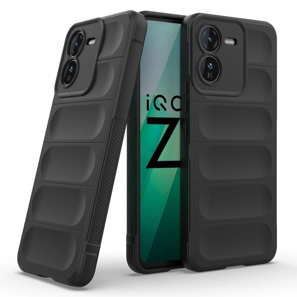 Zapcase Back Case Cover for iQOO Z9 5G | Compatible for iQOO Z9 5G Back Case Cover | Matte Case | Liquid Silicon Magic Case for iQOO Z9 5G with Camera Protection |Black