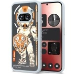 KAPAVER Impulse Series Desginer Back Cover Case for Nothing Phone 2a 5G (Astro Warrior Gray)