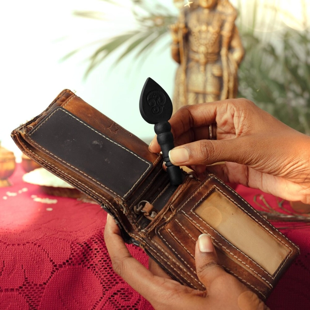 WoCra Karungali Vel | Government Lab Certified Black Ebony Wood Vel |100% Natural Unpolished Karungali Vel Original | Great Gift for Loved Ones | Karungali Vel 3 Inches Height |1 Piece