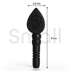 WoCra Karungali Vel | Government Lab Certified Black Ebony Wood Vel |100% Natural Unpolished Karungali Vel Original | Great Gift for Loved Ones | Karungali Vel 3 Inches Height |1 Piece