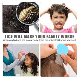 INSIME Professional Head Lice and Nits Removal Comb for Women\'s Hair | Stainless Steel Antilice Treatment Remover for Eggs | Pack of 1