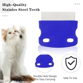 INSIME Professional Head Lice and Nits Removal Comb for Women\'s Hair | Stainless Steel Antilice Treatment Remover for Eggs | Pack of 1