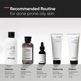 Minimalist 2% Salicylic Acid Face Wash For Oily Skin | Sulphate free, Anti Acne Face Cleanser With LHA & Zinc For Acne or Pimples | For Women & Men | 250 ml