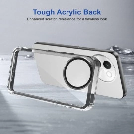 Zapcase Back Case Cover for Vivo V30e 5G | Compatible for Vivo V30e 5G Back Case Cover | Case Cover for Vivo V30e 5G with Camera Protection | (TPU + PC | Translucent Black)