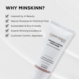 MINSKINN SKINCARE Ceramide Peptide Moisturizer - 50Ml | Restores Skin Moisture Barrier | Reduces Fine Lines And Wrinkles | Useful For Dry Skin, Oily Skin, Sensitive Skin