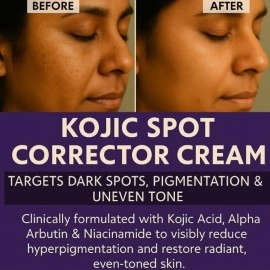 BAKE 3% Kojic Acid Dark Spot Corrector Cream with Alpha Arbutin for Pigmenation, Dark Spots & Dark Circles - 60g