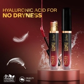 FACESCANADA Comfy Matte Wow Liquid Lipstick Maroon Maven 05 3.8ml | One Swipe Application | Highly Pigmented | Comfortable Wear | Glides Smoothly | Long Lasting | Transferproof