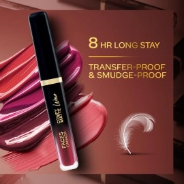 FACESCANADA Comfy Matte Wow Liquid Lipstick Maroon Maven 05 3.8ml | One Swipe Application | Highly Pigmented | Comfortable Wear | Glides Smoothly | Long Lasting | Transferproof