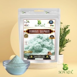 Sovata Ferrous Sulphate, Powerful Essentail Organic Fertilizer For Overall Healthy And Fast Growth Of All Plants. (200 Gm), Powder Form
