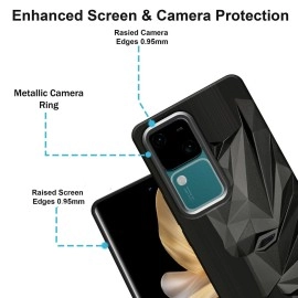 VIDO Exclusive Soft Back Case Cover for Vivo V30 5G / Vivo V30 Pro 5G (Shock Proof |360 Degree Complete Protection)