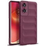 Mr. Case Liquid Silicone Case for Motorola Moto Edge 50 Fusion | Comfort Grip Soft Touch Matte TPU | - Wine Red