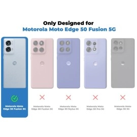 Mr. Case Liquid Silicone Case for Motorola Moto Edge 50 Fusion | Comfort Grip Soft Touch Matte TPU | - Wine Red