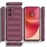 Mr. Case Liquid Silicone Case for Motorola Moto Edge 50 Fusion | Comfort Grip Soft Touch Matte TPU | - Wine Red