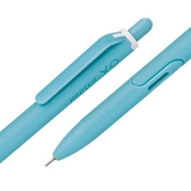 Hauser Germany XO RT Retractable Ball Pen | Sleek Body & Minimalistic Design | Matt Finish & Solid Body Type | Low Viscosity Ink With Ultra Durable Tip | Blue Ink, Set Of 10