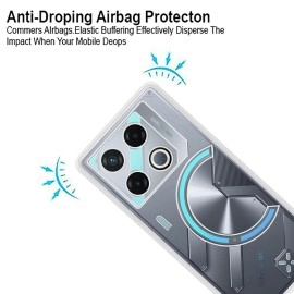 VIDO Transparent Back Case Cover for Infinix GT 20 Pro 5G (Soft & Flexible & Camera Protection Back Case)