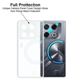 VIDO Transparent Back Case Cover for Infinix GT 20 Pro 5G (Soft & Flexible & Camera Protection Back Case)