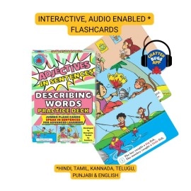 Brainy Bug Resources Flashcards and for Teaching Language (Adjectives in Sentences & 3 Part Stories)