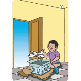 Brainy Bug Resources Flashcards and for Teaching Language (Adjectives in Sentences & 3 Part Stories)