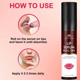 INTIMIFY Lip Serum For Dark Lips, Lip Oil For Dry Lips, Lip Oil For Pigmented Lips, Lip Serum For Pigmentation For Women & Men, 1 Count, Pink