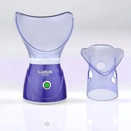 Luxus LVAP-111 Facial Steamer & Vaporizer for Cold, Cough, Sinus, and Infections, Steam Inhaler for Kids & Adults, Multipurpose Steamer with Compressed Air Technology & Stainless Steel Jar
