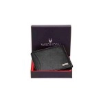 WildHorn Rfid Protected Leather Wallet For Men, Jade Black