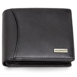 WildHorn Rfid Protected Leather Wallet For Men, Jade Black