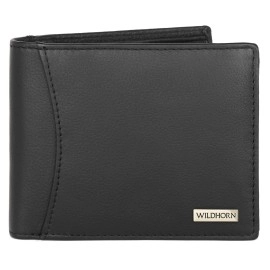 WildHorn Rfid Protected Leather Wallet For Men, Jade Black