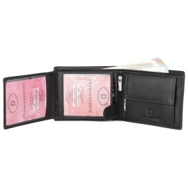 WildHorn Rfid Protected Leather Wallet For Men, Jade Black