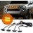 AutoBizarre Set Of 4 Pcs Amber/Yellow/Orange Raptor Style Car Front Grill Drl Daytime Running LED Lights Emergency Warning Off-Roading Light Shell Lights For All Cars, Vans, Suv, Trucks (Smoked Lens)
