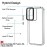 TheGiftKart Hybrid Shockproof Motorola Edge 50 Fusion 5G Back Cover Case | Stylish Camera Border | Plated Buttons | Crystal Clear Hard Back Case for Moto Edge 50 Fusion (TPU & PC, Transparent Bumper)