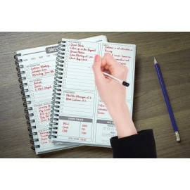 AccuPrints Daily Planner Undated, Schedule Your Day, Manage to-do List, Goals Tracker, Wellness Tracker - 3 Month Planner (Yellow/Get Things Done)