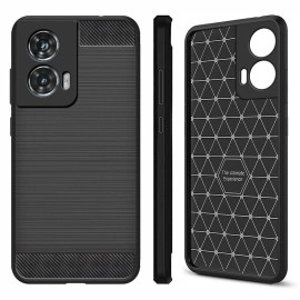 Zapcase Back Cover Case for Motorola Edge 50 Fusion | Compatible for Motorola Edge 50 Fusion Back Cover Case | 360 Degree Protection | Soft and Flexible (TPU | Matte Black)