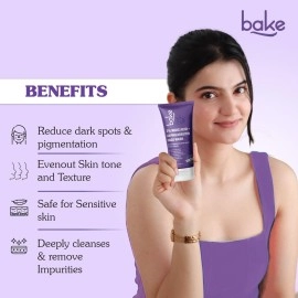 BAKE 2% Kojic Acid Face Wash with Alpha Arbutin for Pigmentation, Dark Spots & Tan Removal | Anti Pigmentation Daily Face Wash - 100ml