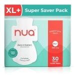 Nua Complete Comfort Pads | Zero Irritation Promise | Essentials Pack | Super Saver | 4x Comfort | 100% Toxic-free | Heavy FLow