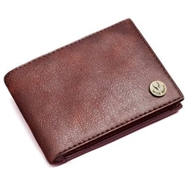 WildHorn Gift Hamper for Men I Leather Wallet, Keychain & Pen Combo Gift Set I Gift for Friend, Boyfriend,Husband,Father, Son etc (Brown Crackle)