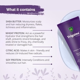 APPLE THERAPEUTICS Trigaine Shampoo (100ml) | pH Balanced Shampoo, Optimizes Thin Hair With Natural Proteins, Vitamins And Bionutrients Dermatologist-Recommended Shampoo for Hair Fall