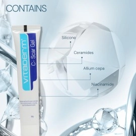 APPLE THERAPEUTICS Vitaderm C Scar Gel (20gm) with Allium Cepa fades Surgical Scars, Injuries Scar, Old Scars, Burns & Acne Scars with Advanced Scar Healing Formula | Dermatologists Recommended
