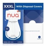 Nua All Night Comfort Sanitary Pads | Pack of 8 (XXXL 400mm) | Extra Wide Core | Front to Back Coverage | Upto 12 Hours of Absorption | Super Soft and Breathable | No Rashes | 100% Toxic-Free