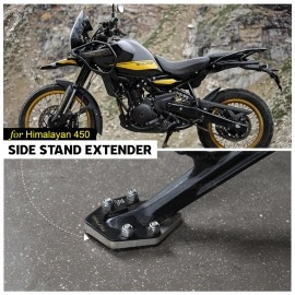 OBEROI\'S TRADERS Stainless Steel Side Stand Extender | Side Stand Pad for Royal Enfield Himalayan 450