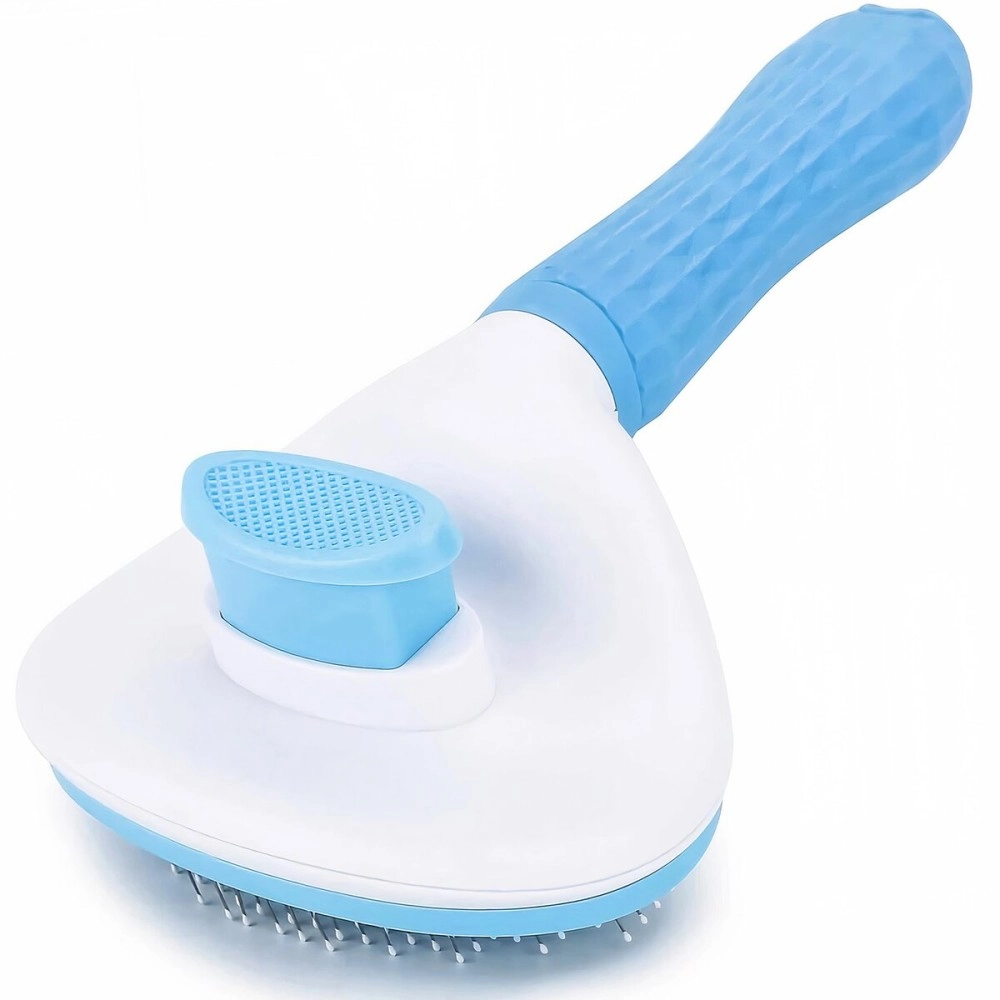 BOFOS Dog hair brush Thin Slicker dog Brush for hair dogs & Cat brush | Self Clean dog comb for deseeding brush for dog accessories & cat accessories