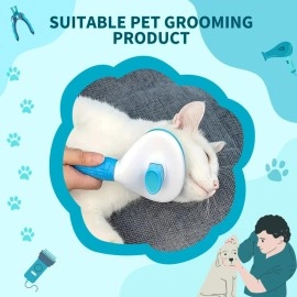 BOFOS Dog hair brush Thin Slicker dog Brush for hair dogs & Cat brush | Self Clean dog comb for deseeding brush for dog accessories & cat accessories