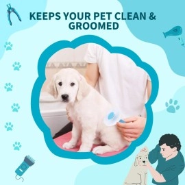 BOFOS Dog hair brush Thin Slicker dog Brush for hair dogs & Cat brush | Self Clean dog comb for deseeding brush for dog accessories & cat accessories