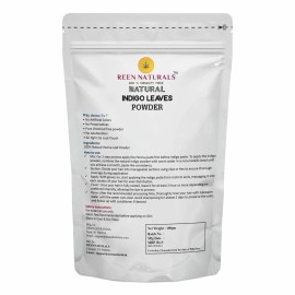 REENNATURALS Reen Naturals Organic Indigo Powder for Hair Coloring, 100% Natural Black Hair | 100gm