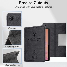 Robustrion Cover Case for Lenovo Tab Plus 11.5 inch Cover, Deer Pattern Cover Case for Lenovo Tab Plus 11.5 inch - Black